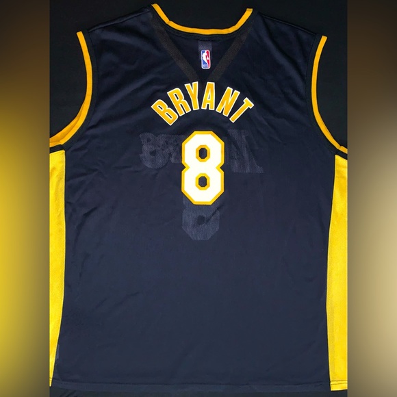 Vintage Champion Kobe Bryant Los Angeles Lakers #8 Black Alternate Jersey 52 XXL - Picture 5 of 7